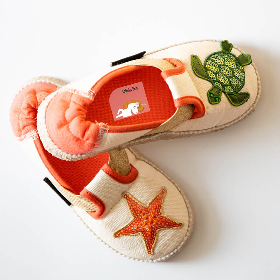 Shoe Name Stickers