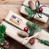 Christmas Stamp Sticker - Rectangle - North Pole