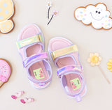 Left and right shoe name label