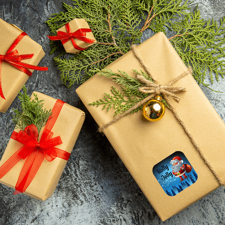 Personalized Christmas stickers