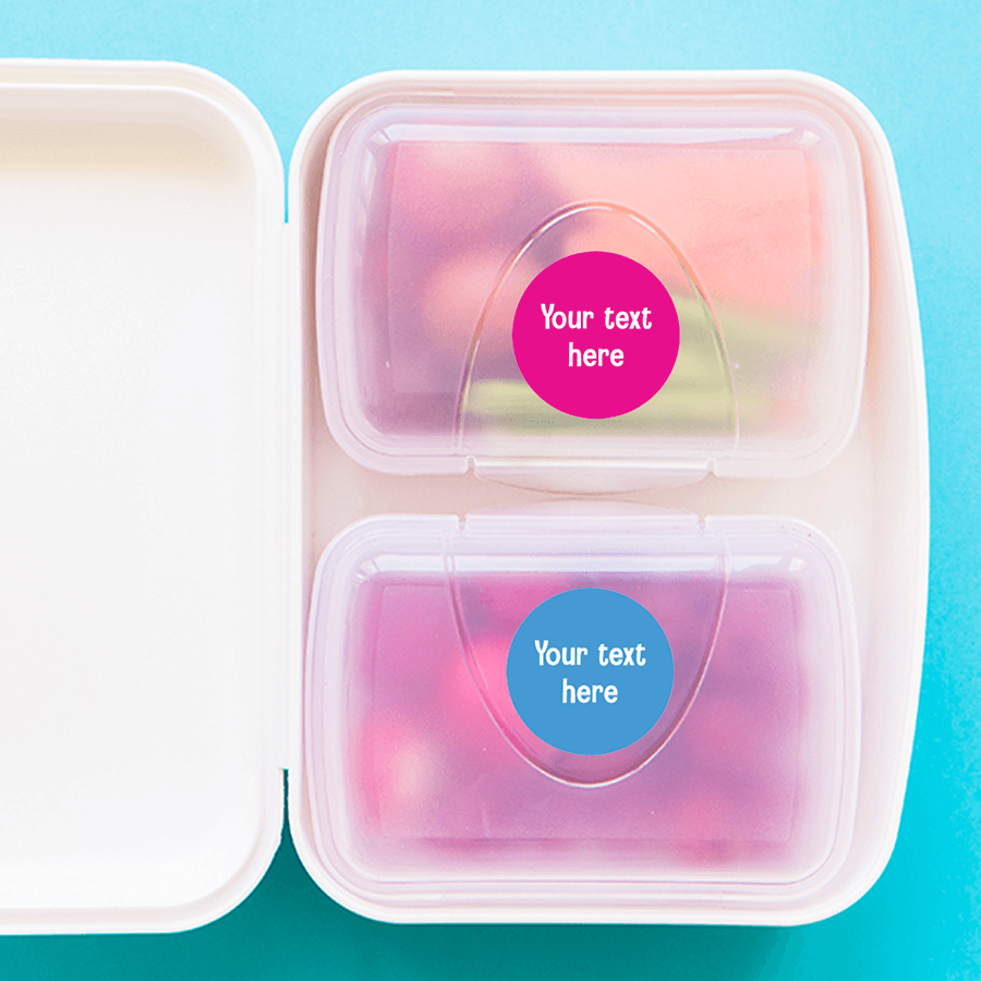 Name Labels - Plain Round