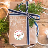 Personalised Christmas Sticker - Round -Elf
