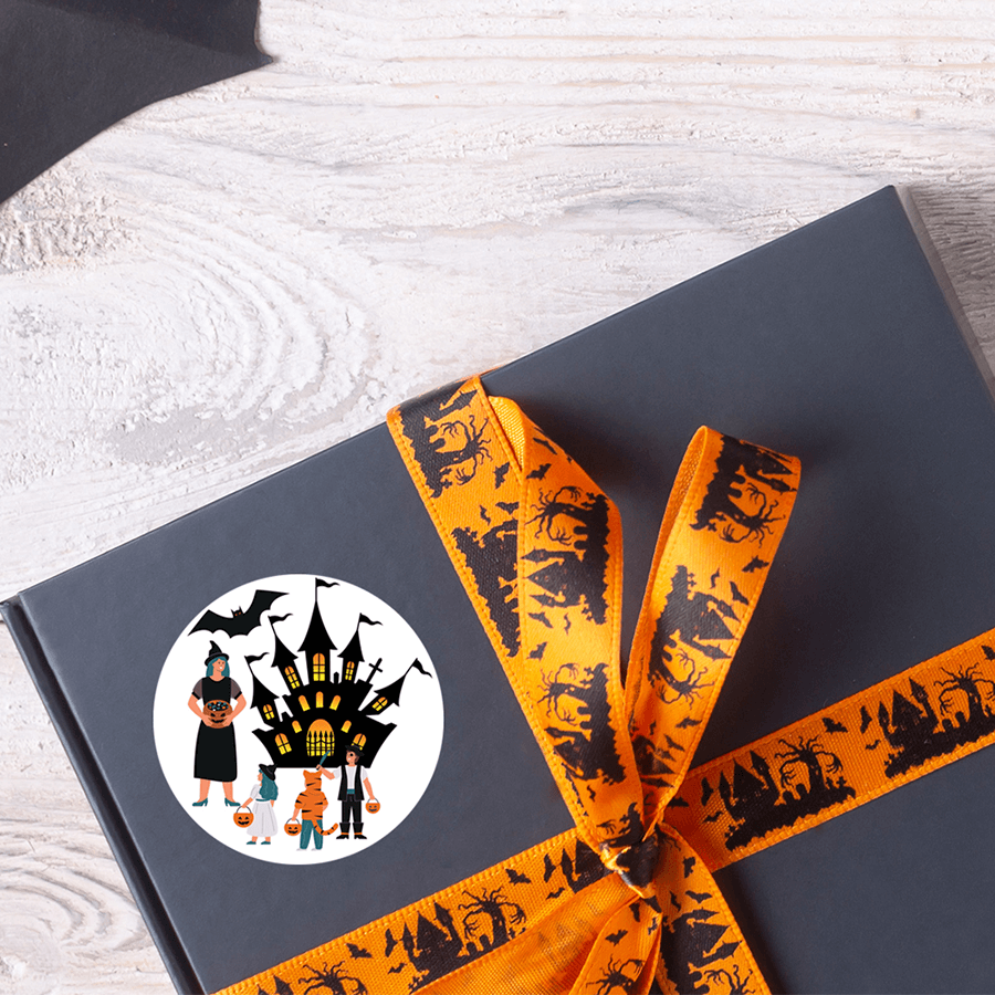 Wild Happy Halloween Stickers
