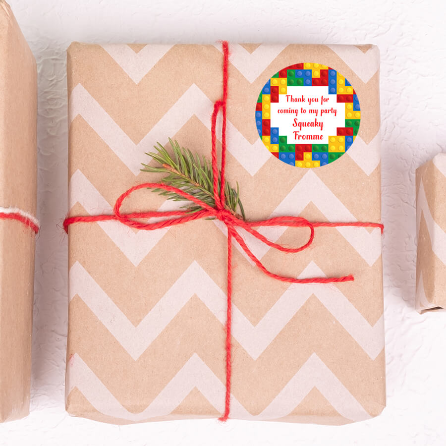 Personalised Game Theme Thank you For Coming To My Party Sticker