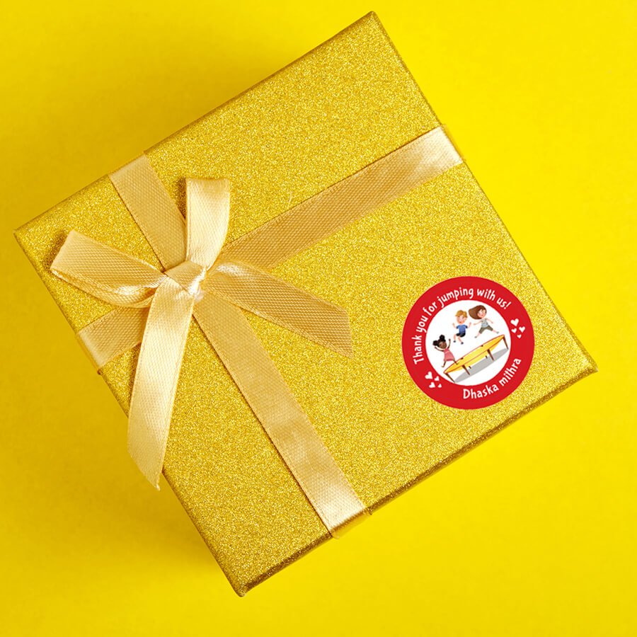 Personalised Game Theme Thank you For Coming To My Party Sticker