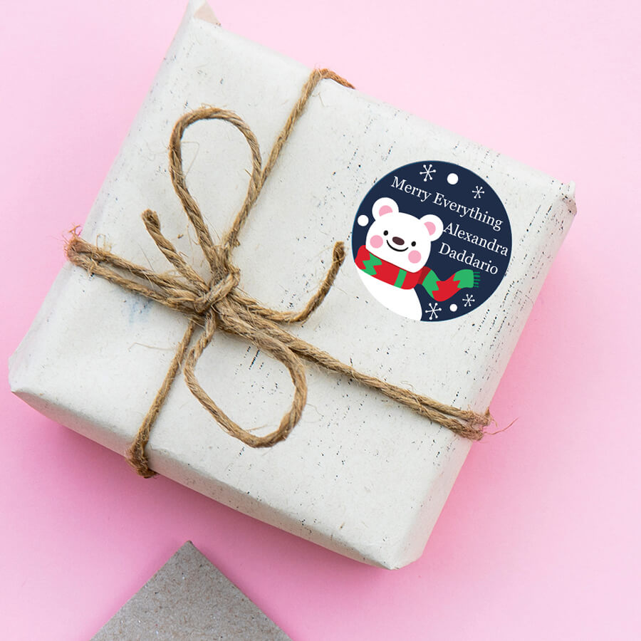 Personalised Christmas Gift Tags Name Lables