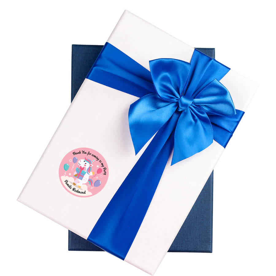Personlised Unicorn Thank you For Coming To My Party Sticker