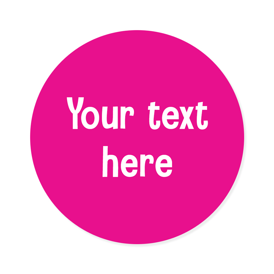 Name Labels - Plain Round