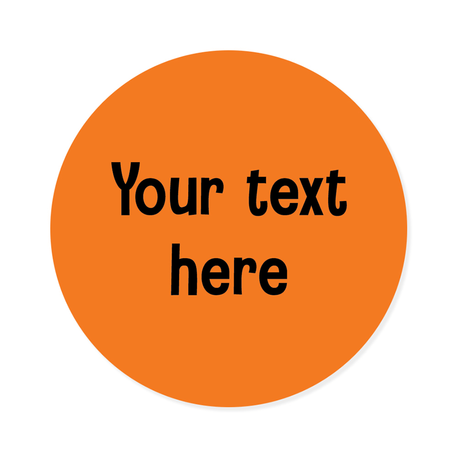 Name Labels - Plain Round