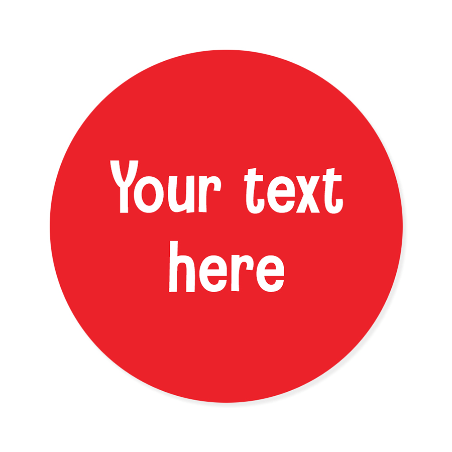 Name Labels - Plain Round