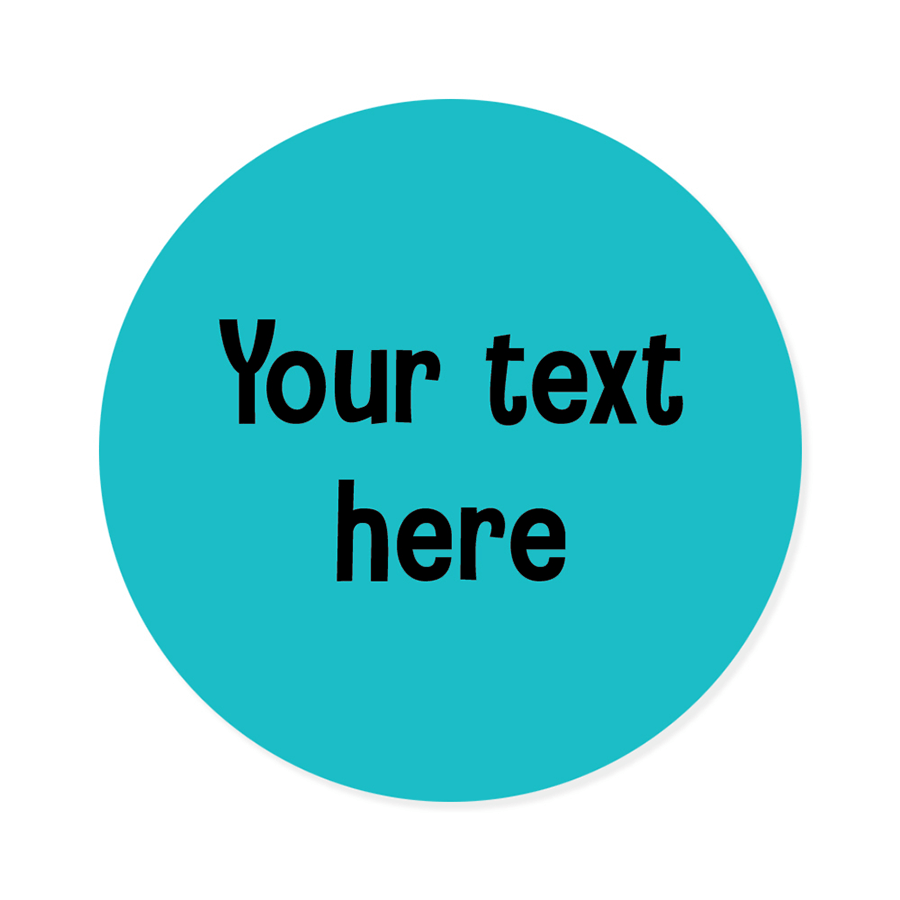 Name Labels - Plain Round