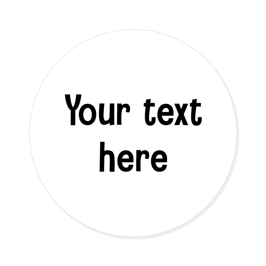 Name Labels - Plain Round