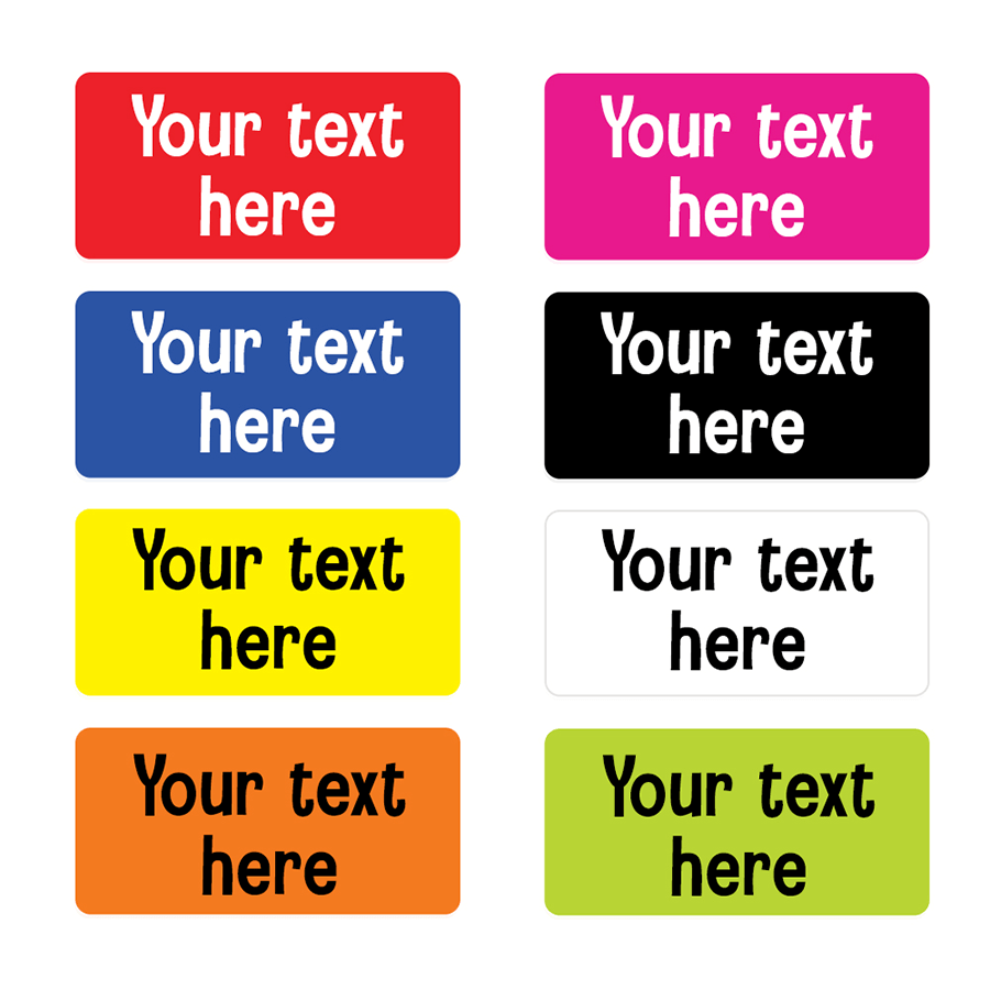 Name Labels - Plain Standard