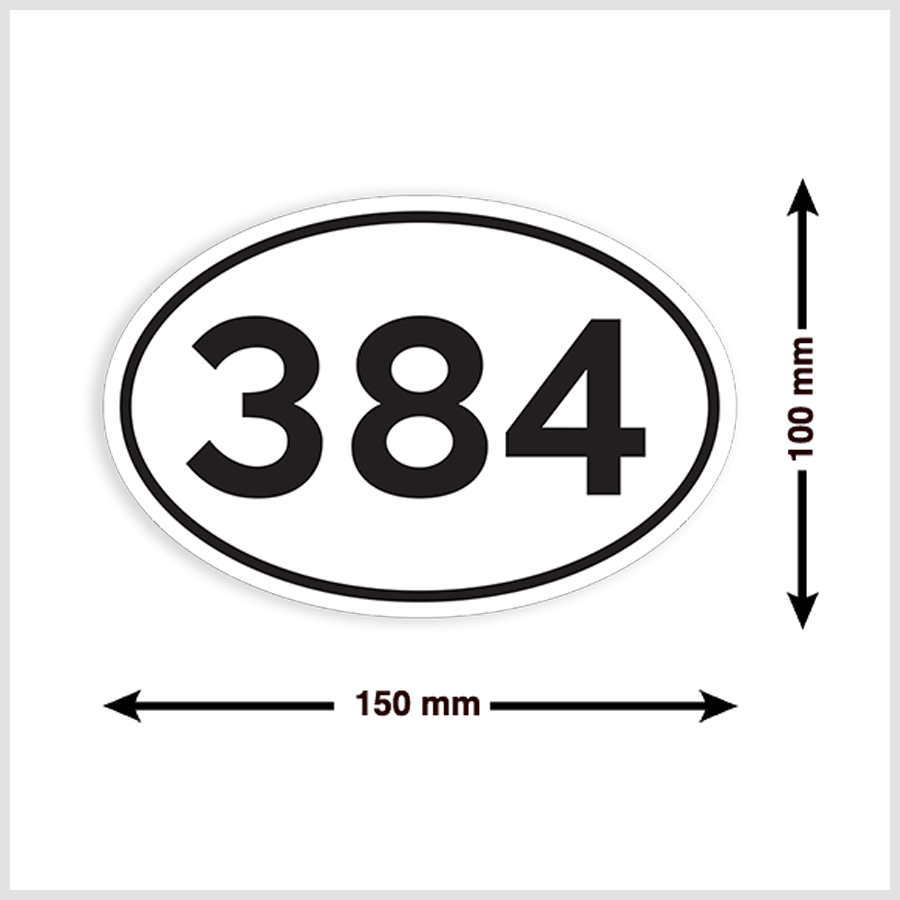 Personalised Multicolour Oval Bin Stickers