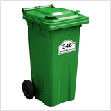 Personalised Multi Colour Trendy Bin Stickers