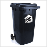 Personalised Home Design Wheelie Bin Stickers