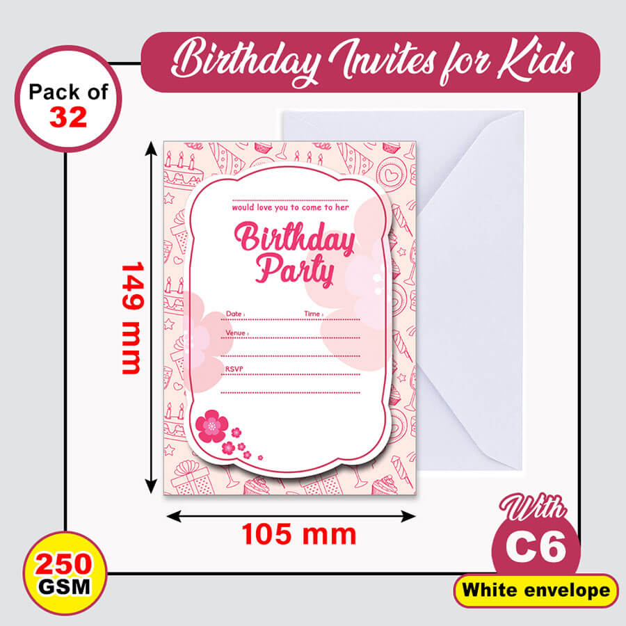 Childerns Birthday Invitation Cards