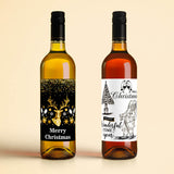 Christmas Wine Label - Classic Santa