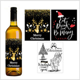 Christmas Wine Label - Classic Santa
