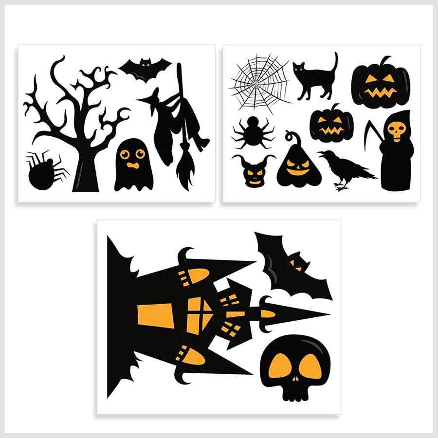 Witch & Castle Halloween sticker