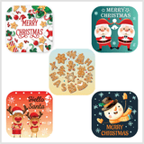 Christmas stickers for holiday cards