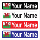 Wales Bike Name Sticker