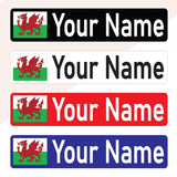 Wales Bike Name Sticker