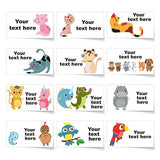 Animal Name Labels Personalised