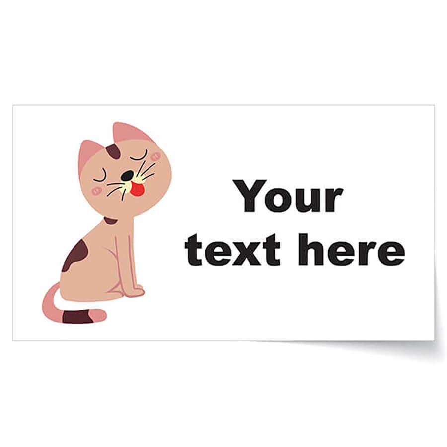 Animal Name Labels Wp02 / 46 Personalised