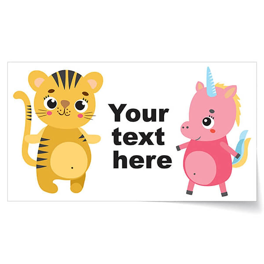 Animal Name Labels Wp07 / 46 Personalised