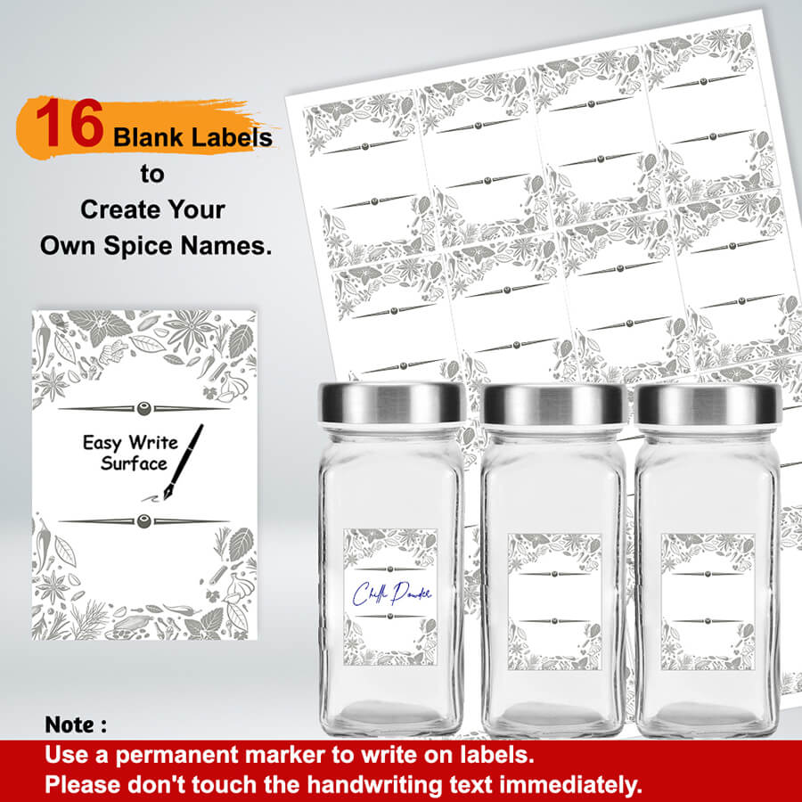 Modern Spice Jar Labels