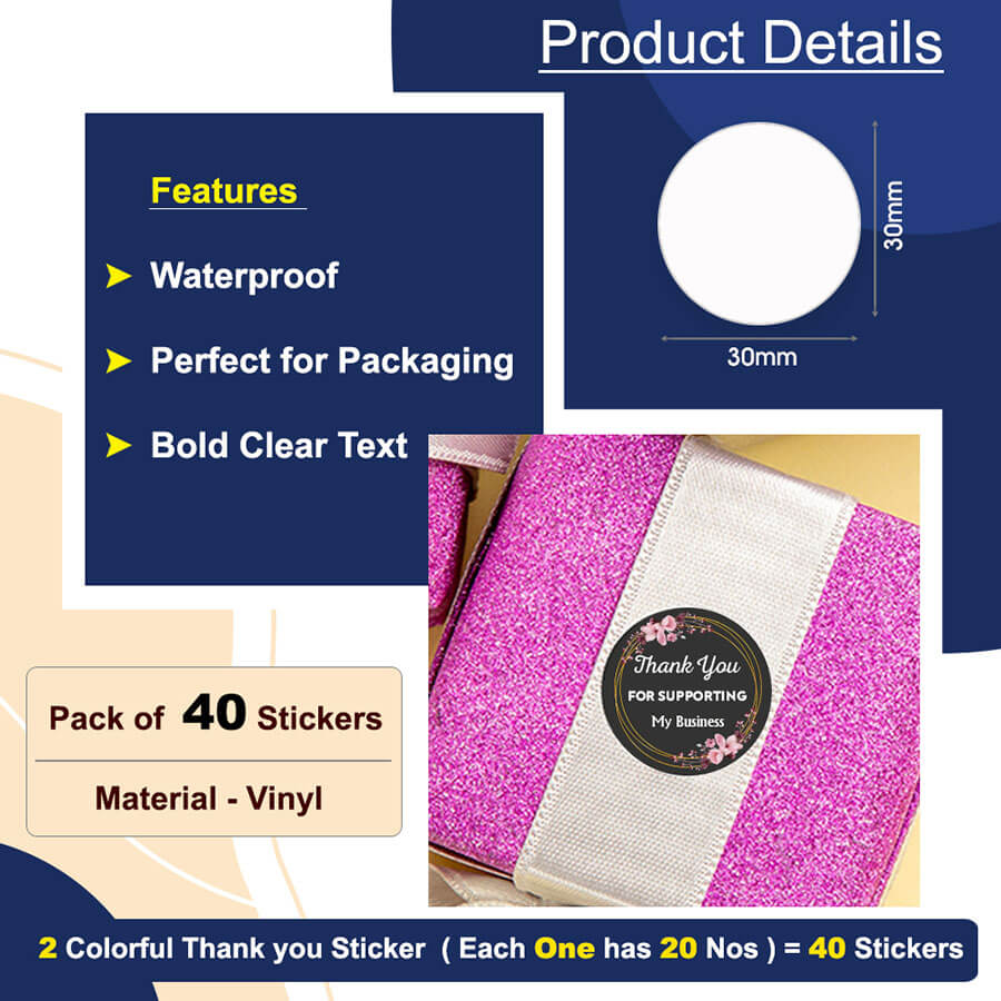 Unique Thank You Stickers for Small Businesses