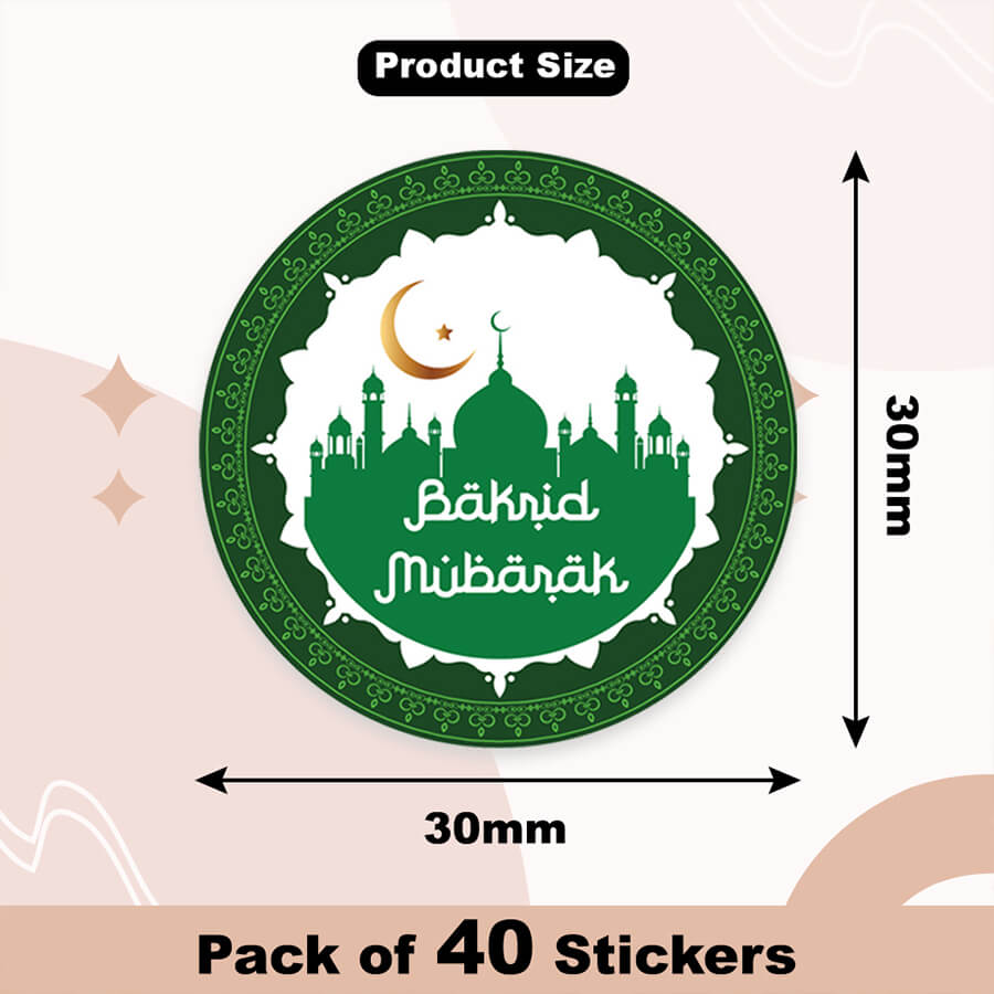 Bakrid Mubarak Stickers for Festive Celebrations