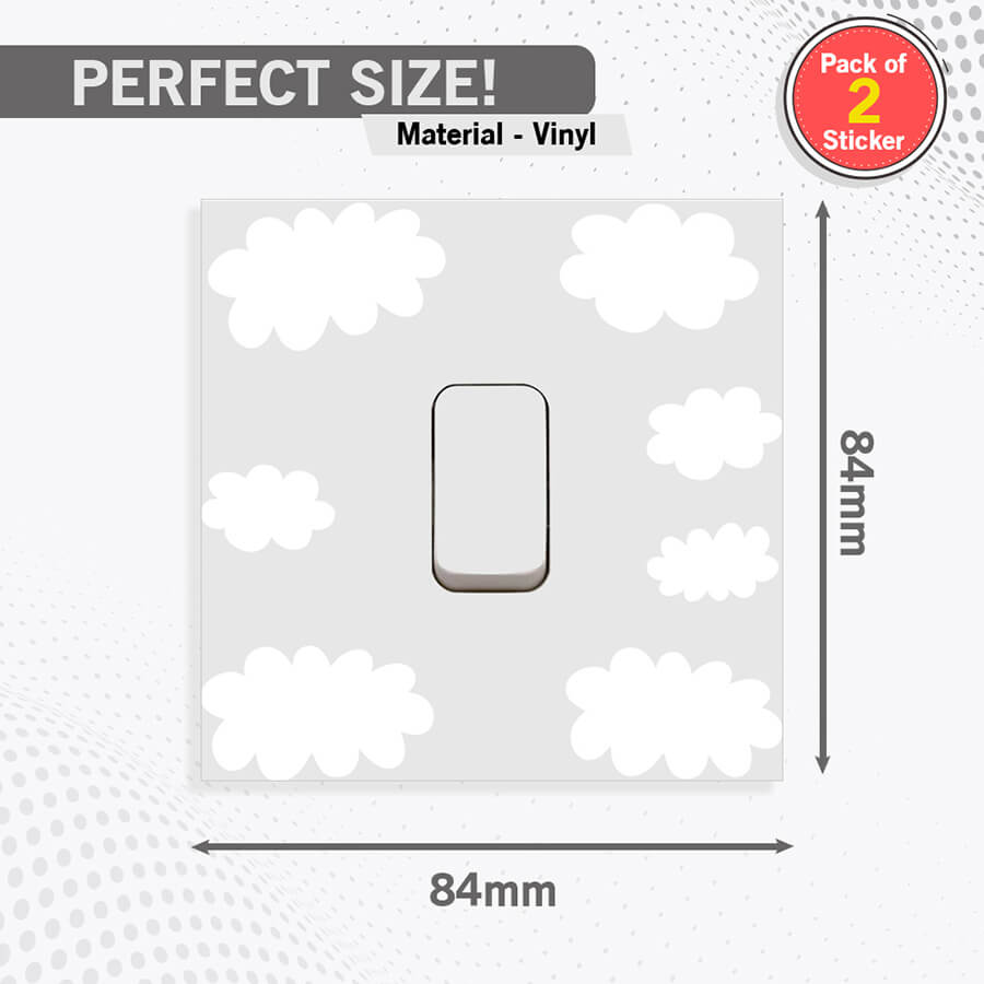 Cloud Theme Light Switch Vinyl Stickers
