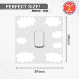 Cloud Theme Light Switch Vinyl Stickers