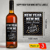 Happy New Year Wine Labels