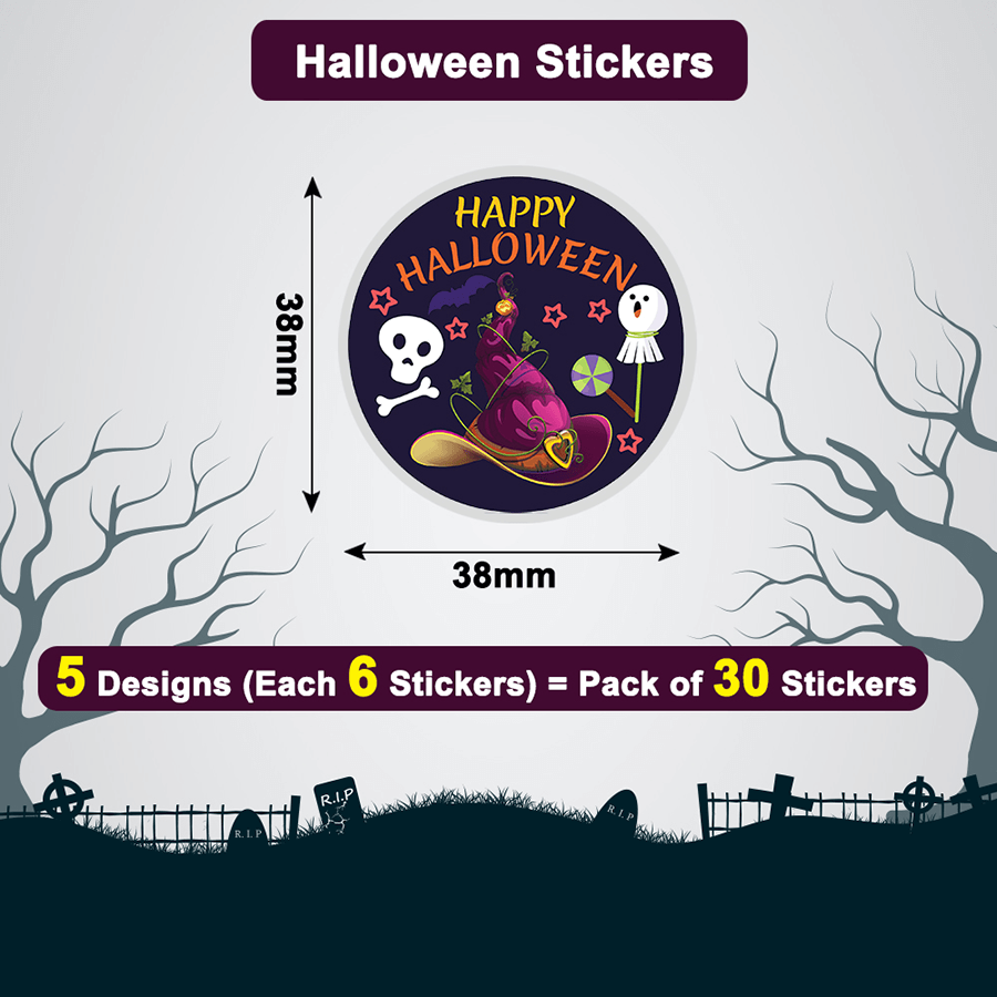 Zombie Hand Halloween Stickers