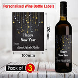 Personalised Happy New Year Wine Labels