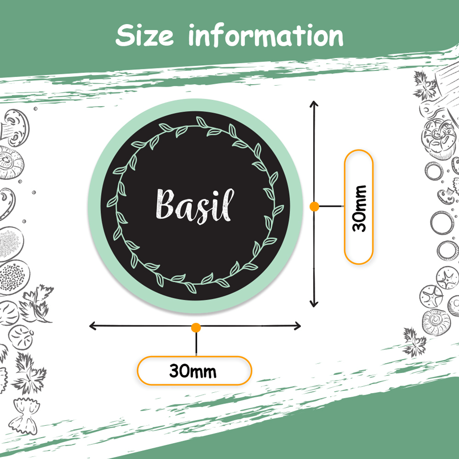 Spice Bottle Stickers