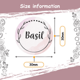 Spice Bottle Labels