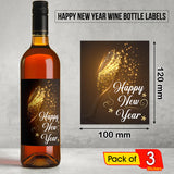 Happy New Year Wine Labels