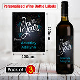 Personalised Happy New Year Wine Labels