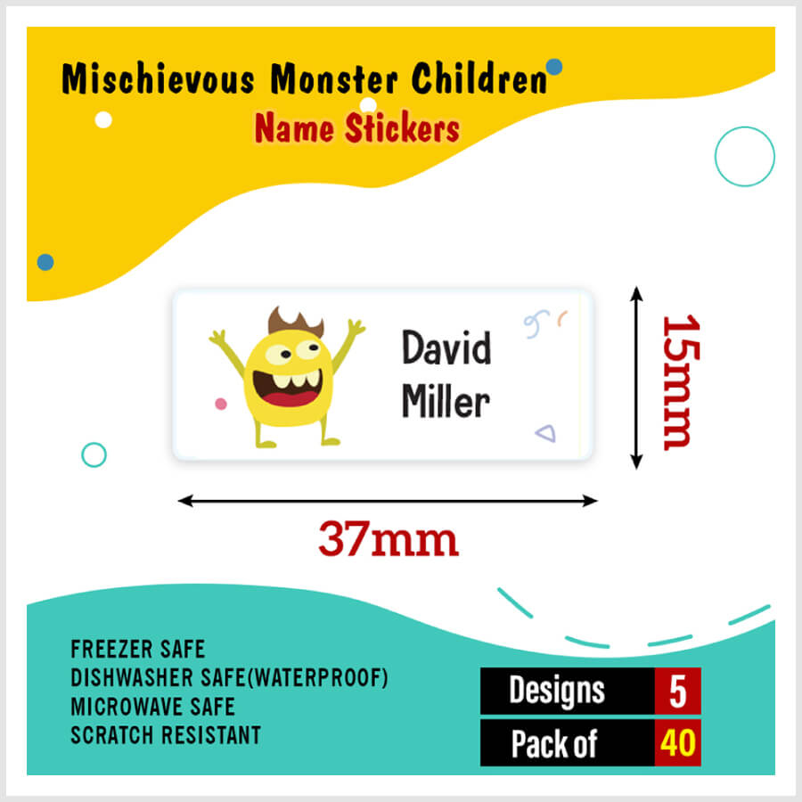 Name Labels - Standard - Cute Designs