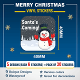 Christmas stickers for gifts