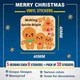 Festive Stickers for Xmas