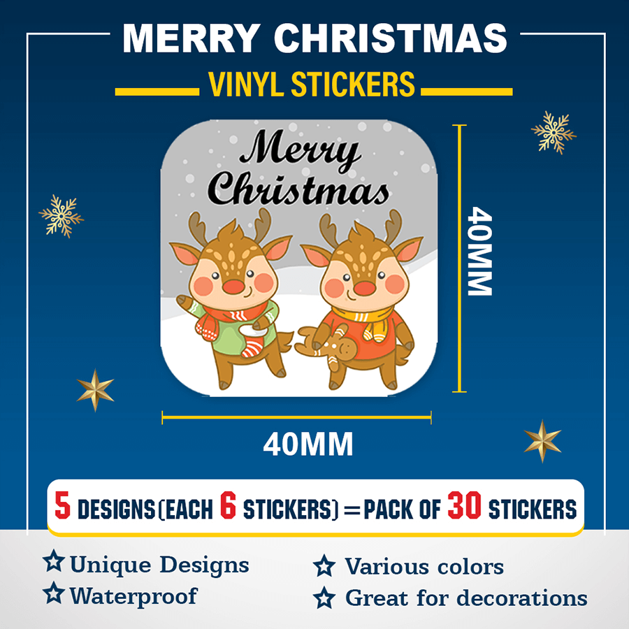 Cheerful Holiday Stickers
