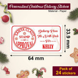 Personalised Christmas Stamp Sticker - Rectangle - Reindeer