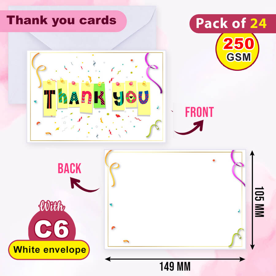Elegant Thank You Postcards