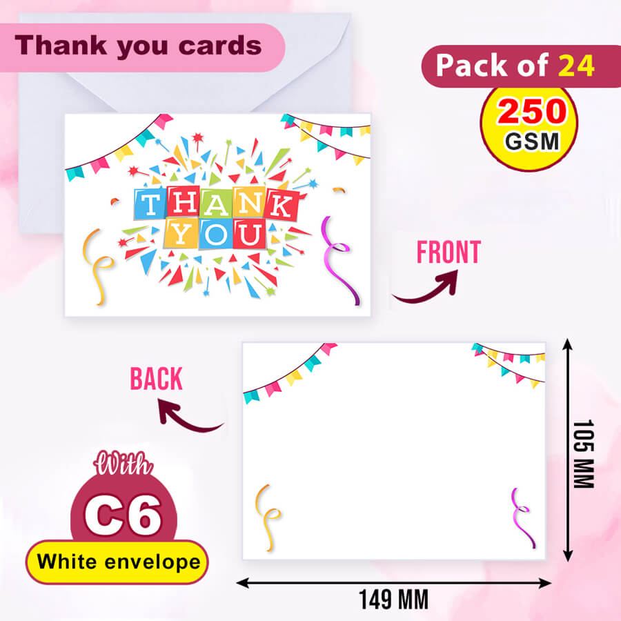 Elegant Thank You Postcards