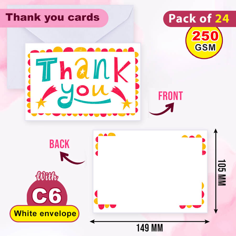 Elegant Thank You Postcards